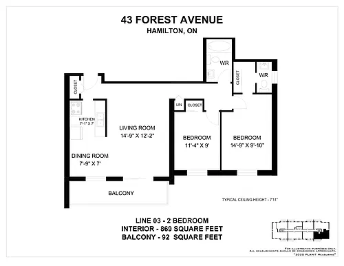Floor plan 2 Bedroom