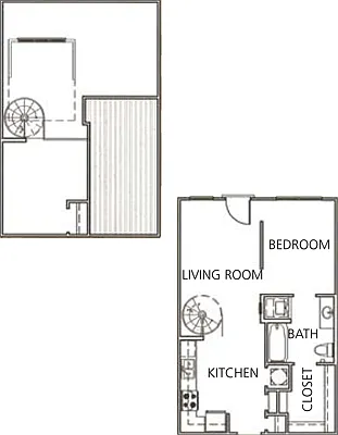 Floor plan Mardi Gras (loft)