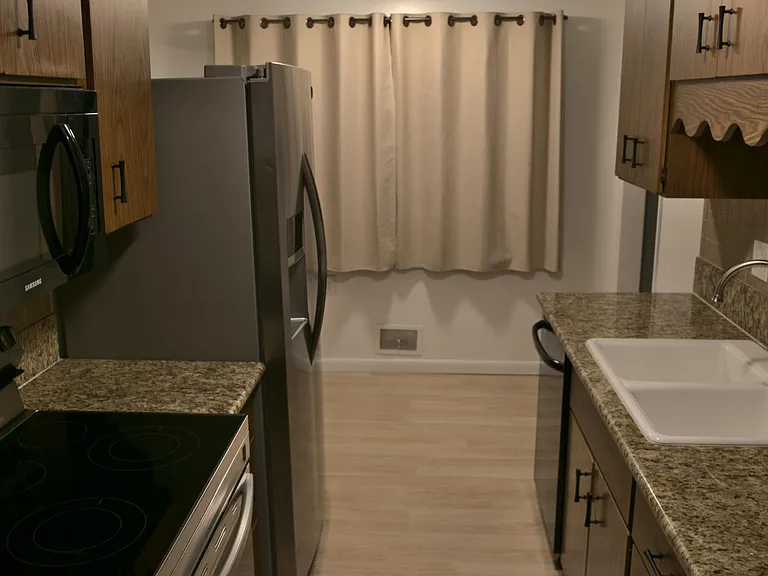 Kitchen from living room