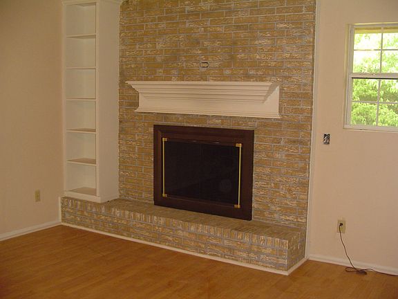 Living room fireplace