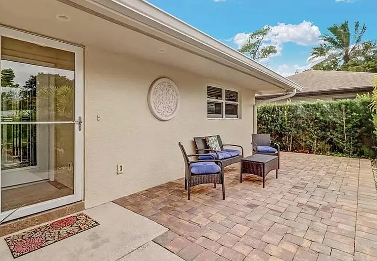 Secluded Front Patio Area