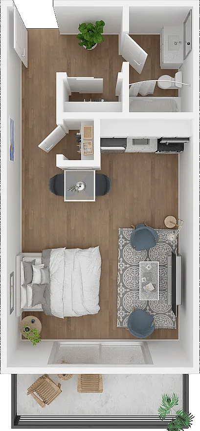 Floor plan Studio A