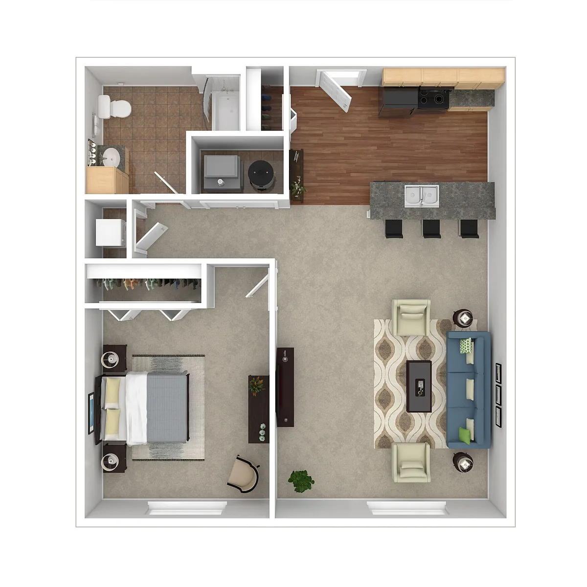 Floor plan 1Bedroom