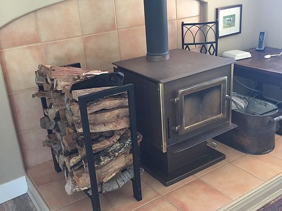 Added heat from wood stove