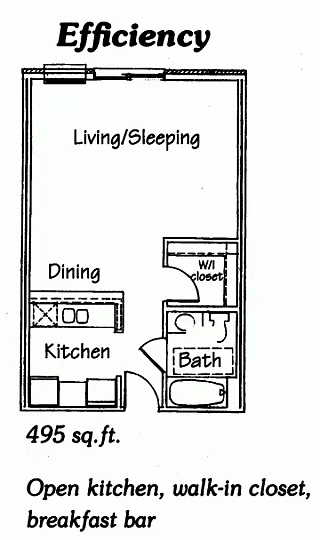 Floor plan Studio