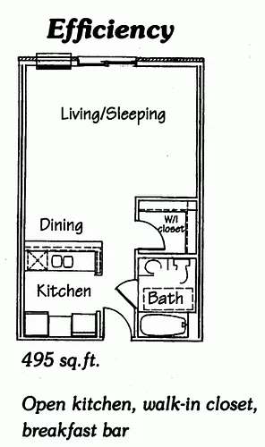 Floor plan Studio