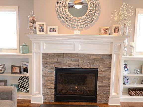 Gas fireplace in living room