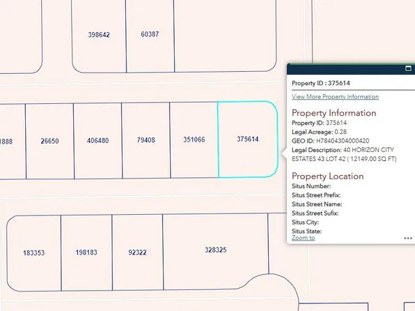 Pn 375614 40 Horizon City Ests Lot 42, El Paso, TX 79928
