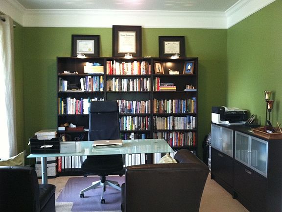 Home Office with french doors
