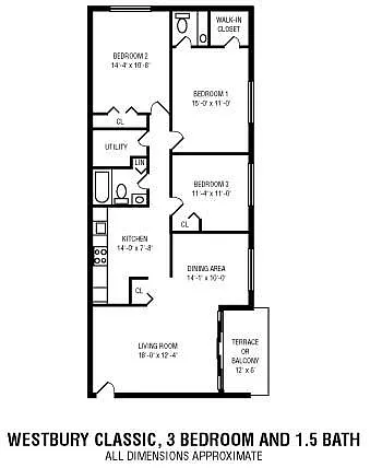 Floor plan Westbury Classic