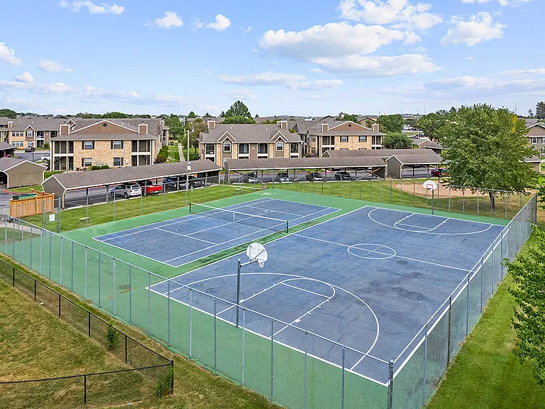 We Have Tennis, Basketball, and Volleyball Courts!