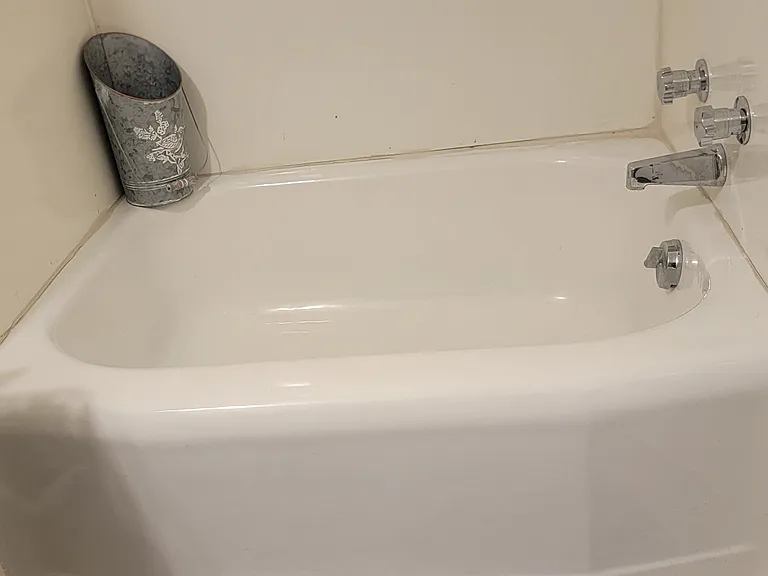 Upstairs small bath room with SMALL tub