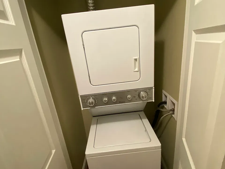 In unit washer and dryer