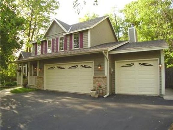 Three car garage and front porch