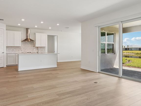 Great room in the Cardinal floorplan at 16435 Marsh Lane.