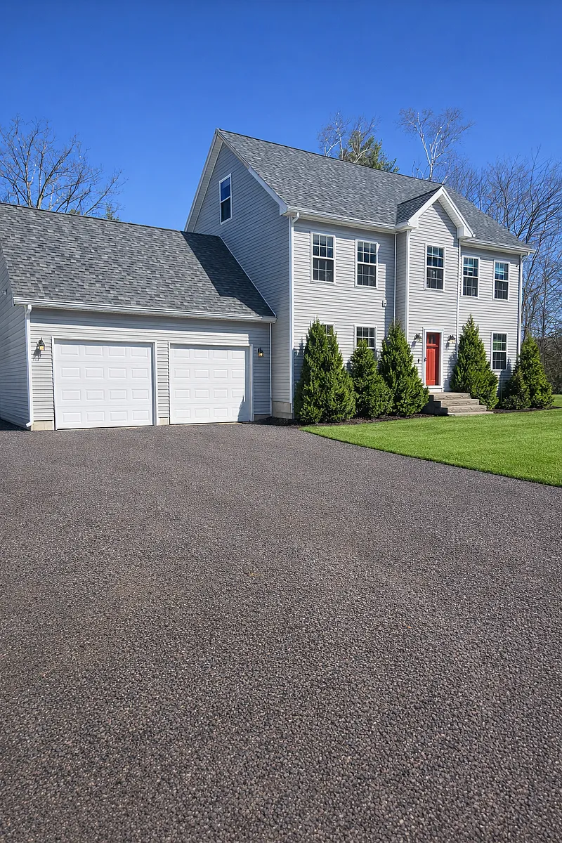 front view in summer - 117 Cemetery Rd