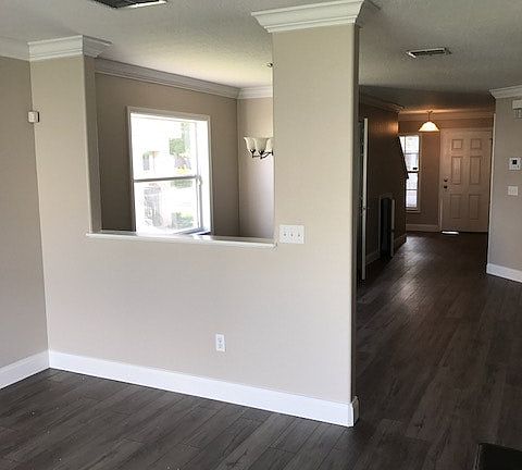 Towards entry from Family room