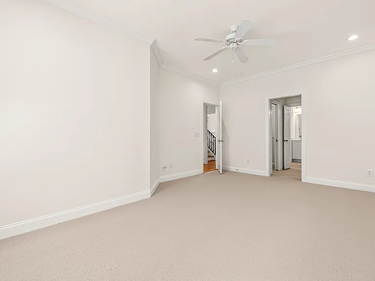 Primary suite with double walk in closets