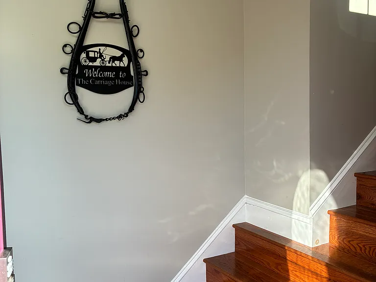 Entrance to the upper level carriage house.