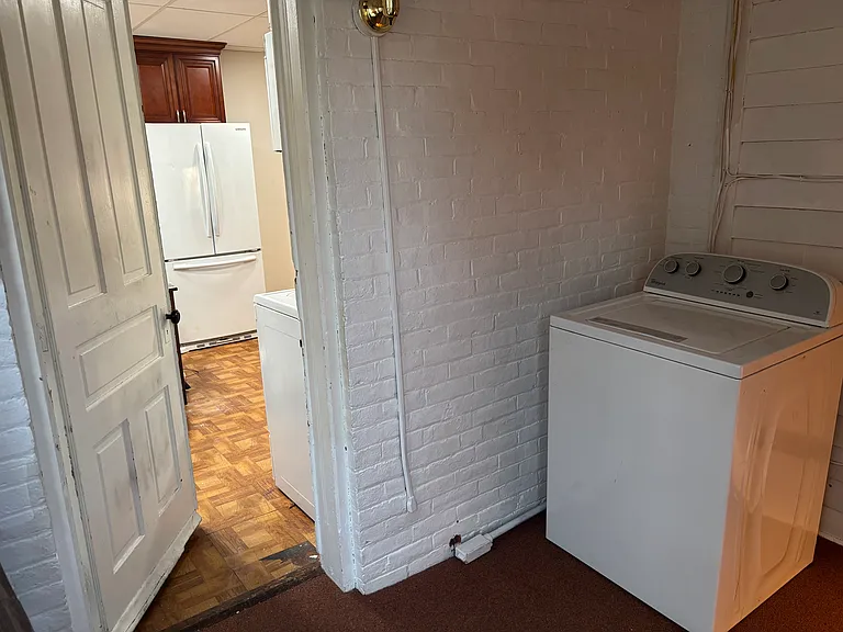 Washer and Dryer on the rear porch
