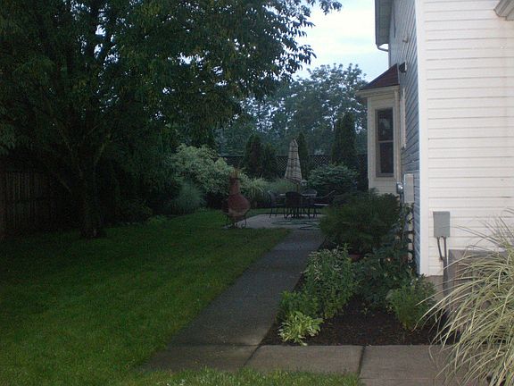 Private Back Yard/Patio.  Loads of landscape potential.