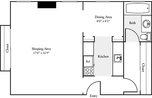 Floor plan Studio K