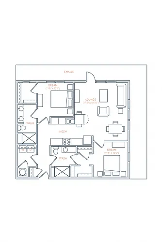 Floor plan B2DN
