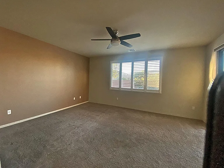Spacious Primary bedroom is a retreat.