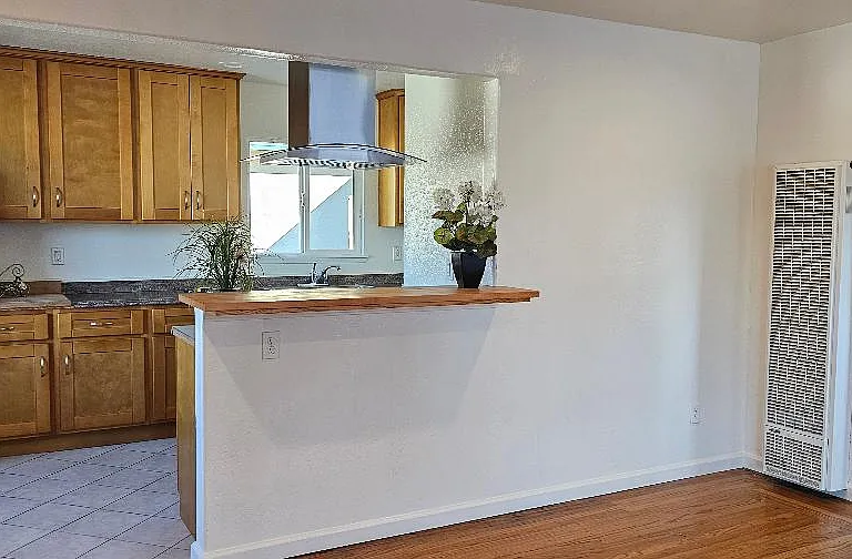 kitchen and hallway