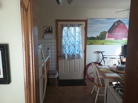 Looking into the kitchen