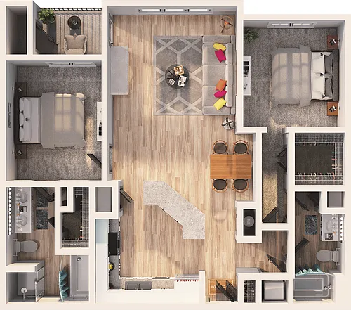 Floor plan Drexel - B1A