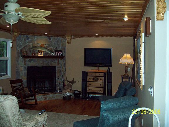 living room, lake view