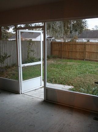 screened in back porch