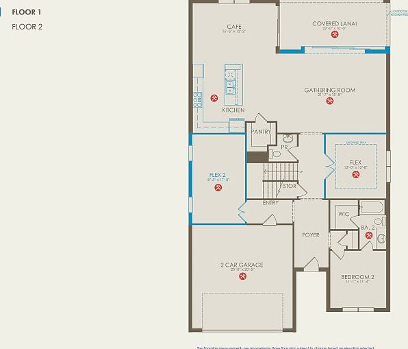 Yorkshire Floor Plan, Quick Move-in Home, Floor 1