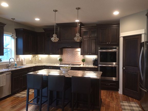 Gourmet kitchen with top of the line appliances and tons of