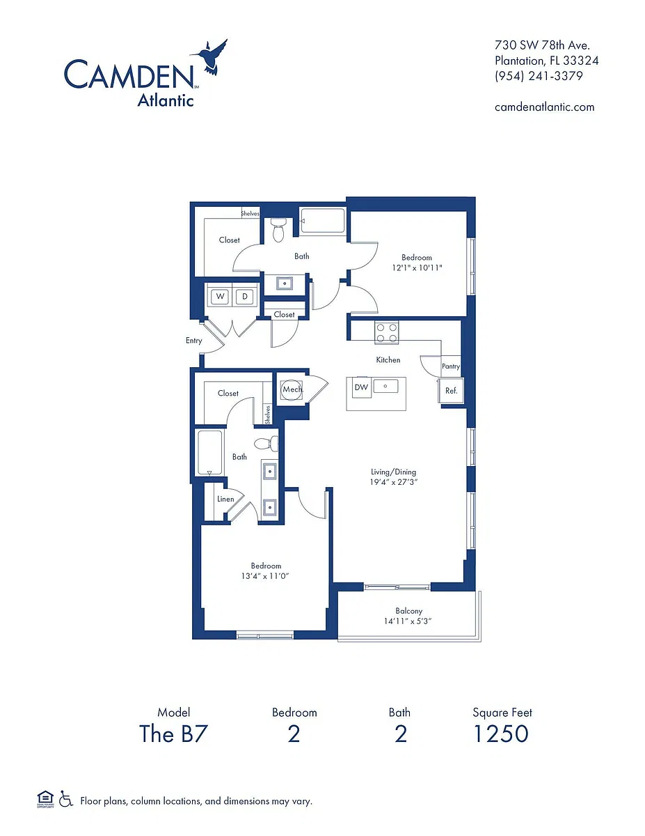 Floor plan The B7