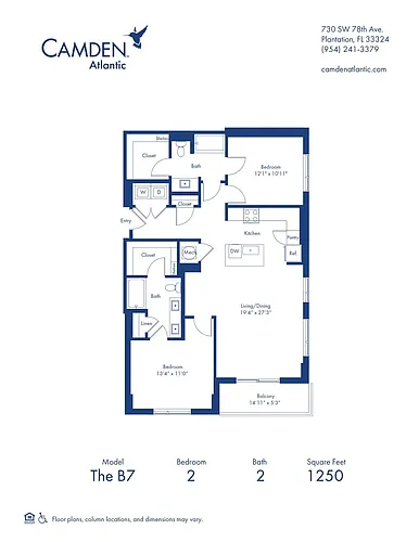 Floor plan The B7