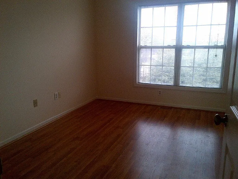 Large bedroom with new hardwood floors and attached walk-in