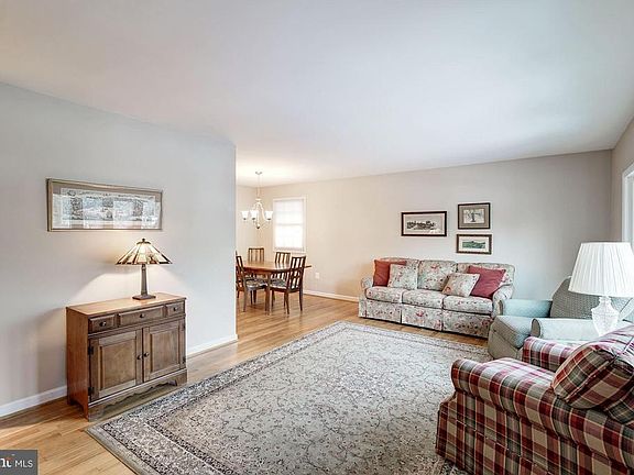 Large Living Room with Hardwood Flooring