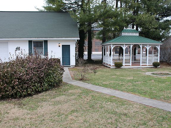 Garage and gazebo