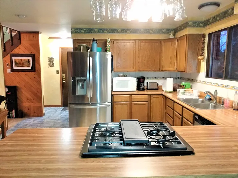 Large kitchen with new appliances