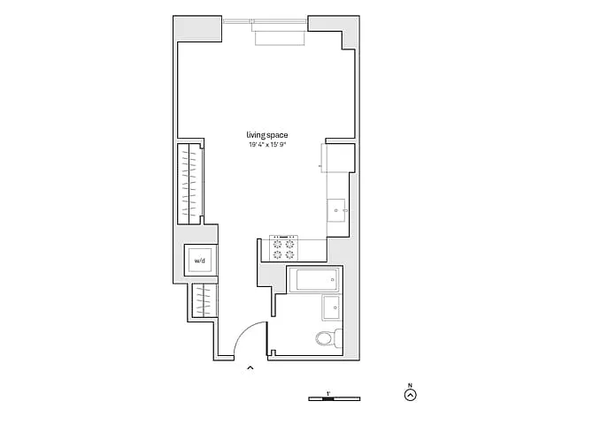 Floor plan Studio-S12-D21-34