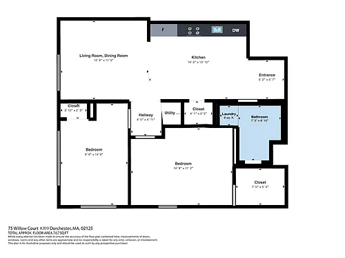 Floor plan 209 - 2B