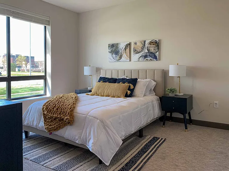 Experience ultimate comfort in our generously sized bedrooms.