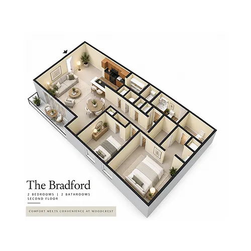 Floor plan The Bradford 2nd Floor