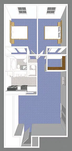 Floor plan Two Bedroom