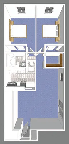 Floor plan Two Bedroom