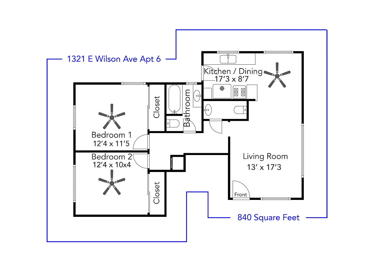 Building Photo - 1321 E Wilson Ave #6