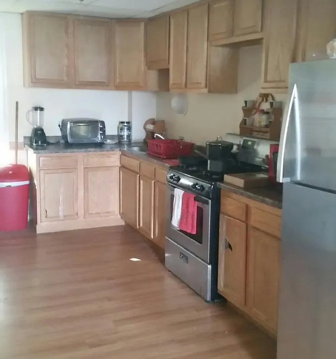 New flooring has been put down. This is an old picture