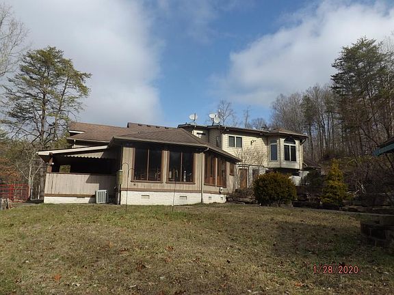 Rear elevation, ample windows for mountain views.  